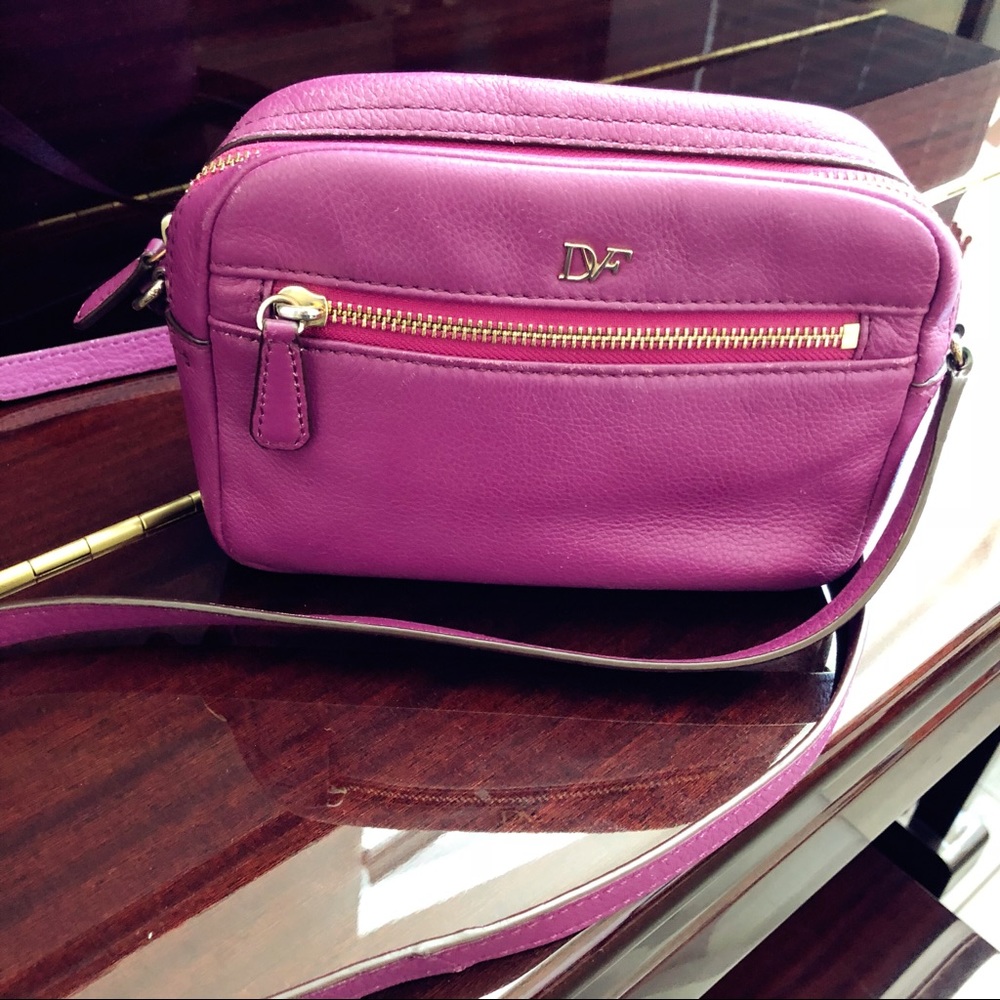 DVF Fuchsia Mini Crossbody Bag